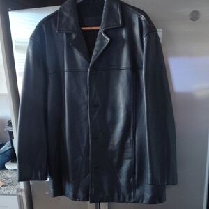 Men's Black Leather Jacket
